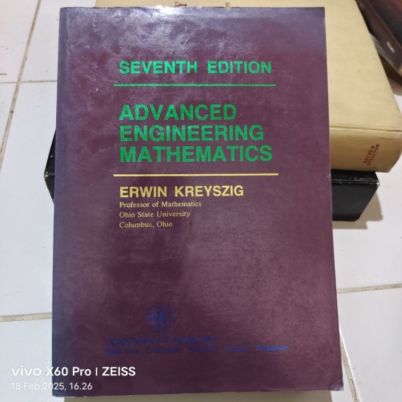 Jual BUKU ADVANCED ENGINEERING MATHEMATICS SEVENTH EDITION BY ERWIN ...