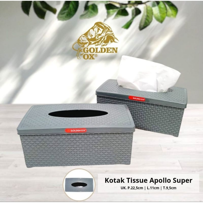 Jual Kotak Tempat Tisu Plastik motif Rotan Modern / Kotak Tisu Tissue ...