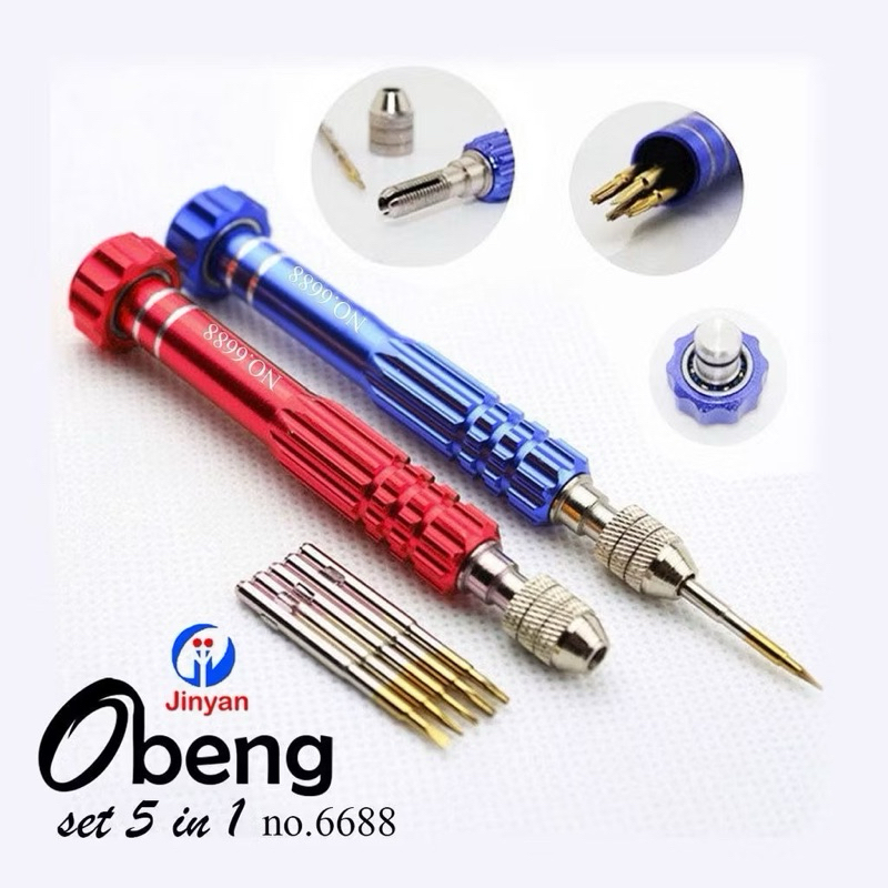 Jual OBENG SET 5 IN 1 + BAUT HP UNIVERSAL ANDROID | Shopee Indonesia
