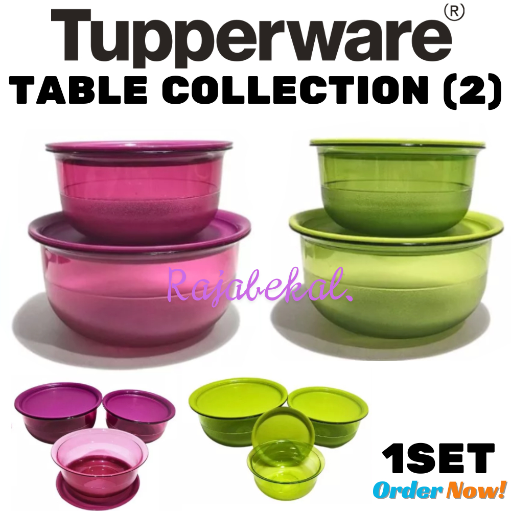Jual PROMO Tupperware Table Collection 2pcs Uk 1L dan 2L | Shopee Indonesia