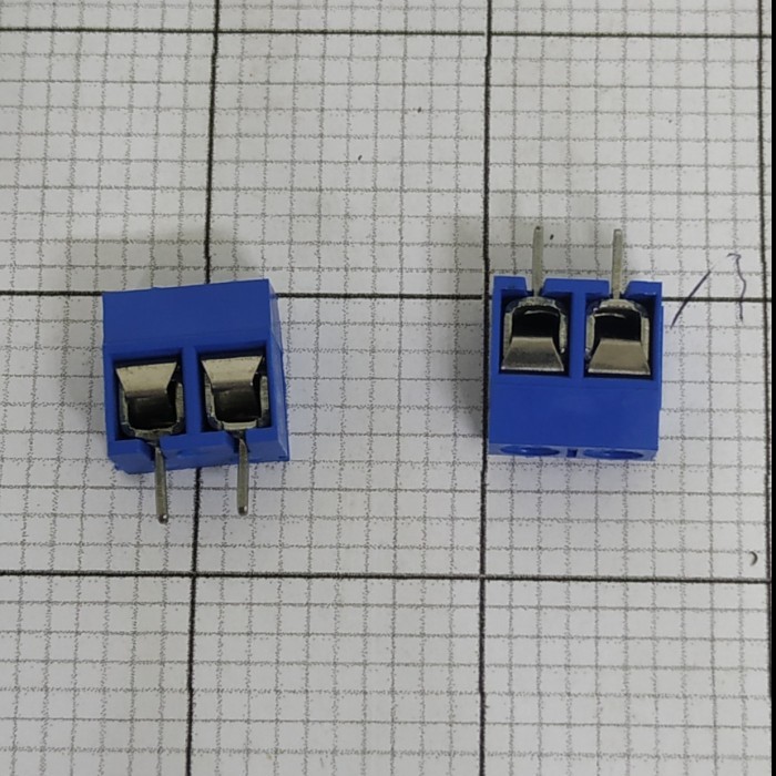 Jual Terminal Blok 2Pin Biru / Terminal Block 2 pin Biru Screw PCB ...