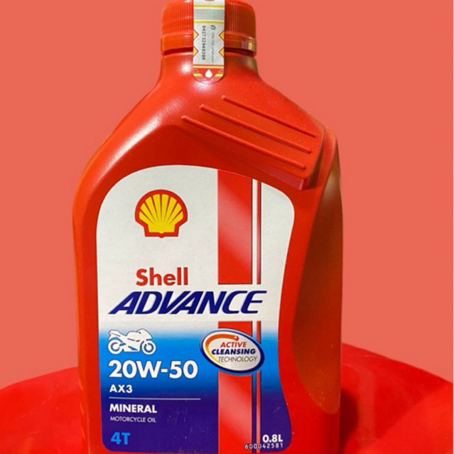 Jual OLI SHELL ADVANCE AX3 20W-50 800 ML ORIGINAL | Shopee Indonesia
