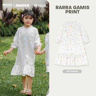 Mooi x Nussa Rarra Gamis Print Dress Anak Gamis Anak Perempuan Raya Collection