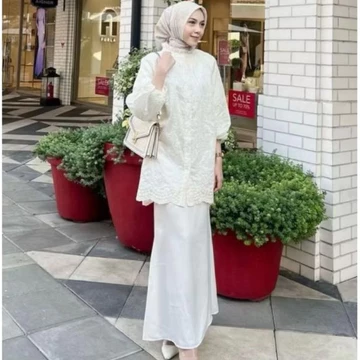 Satin Long Skirt Rok Satin Panjang S Sampai 3XL