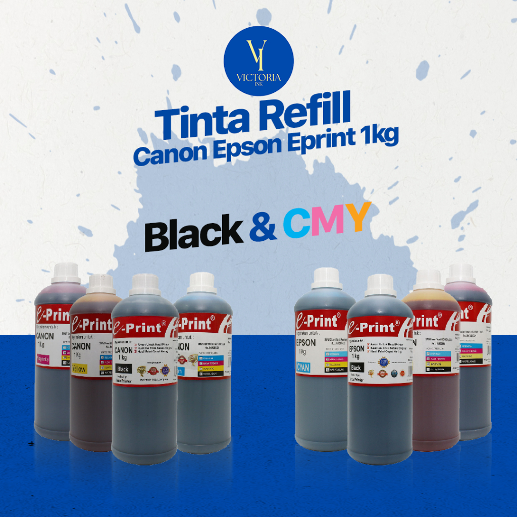 Jual Eprint 1kg Tinta Refill Canon 1kg Tinta Refill Epson 1kg E-Print ...