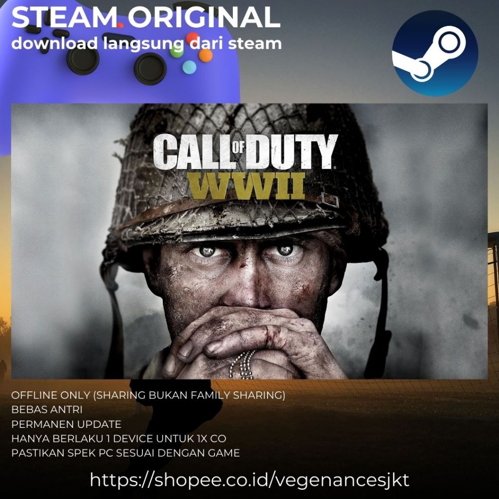 Jual Call of Duty: WWII PC Game Sharing Original + Latest Update ...