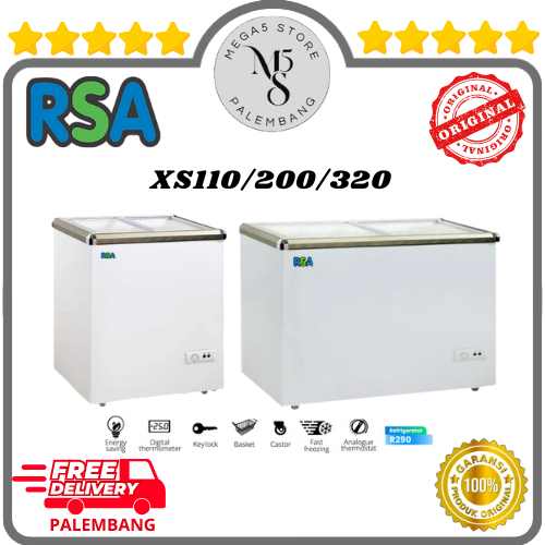 Jual Chest Freezer RSA XS110 / XS200 / XS320 Freezer Box RSA Pintu ...