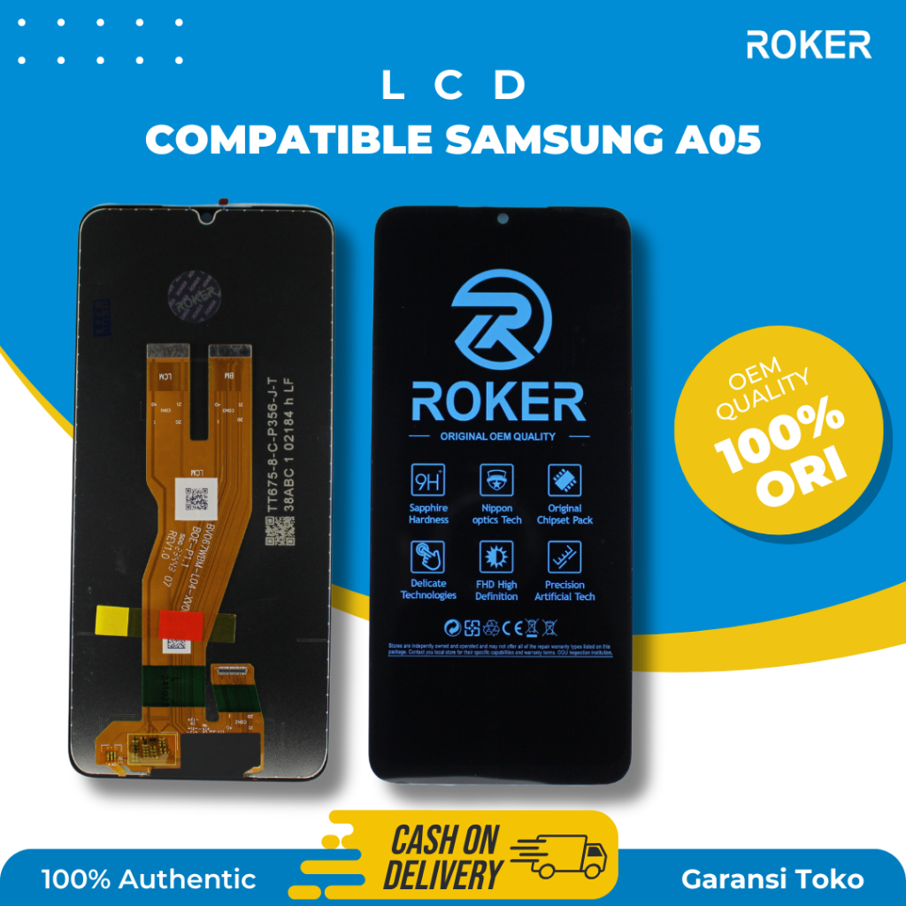 Jual ROKER LCD TOUCHSCREEN SAMSUNG A05 /A055F TS FULLSET BY ROKER ...