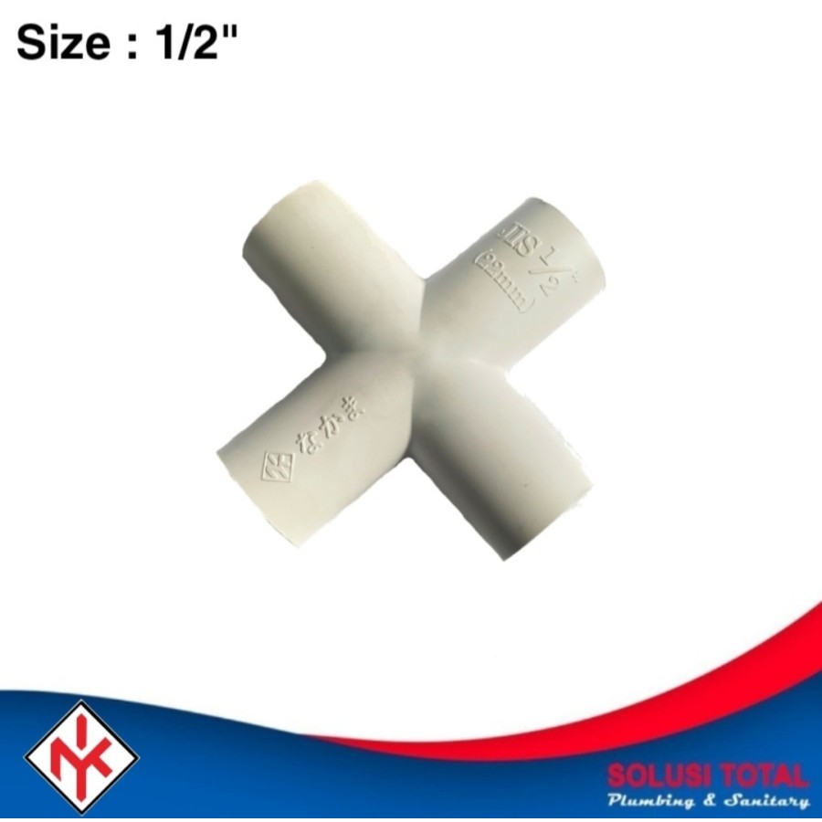 Jual Cross Tee PVC 1/2