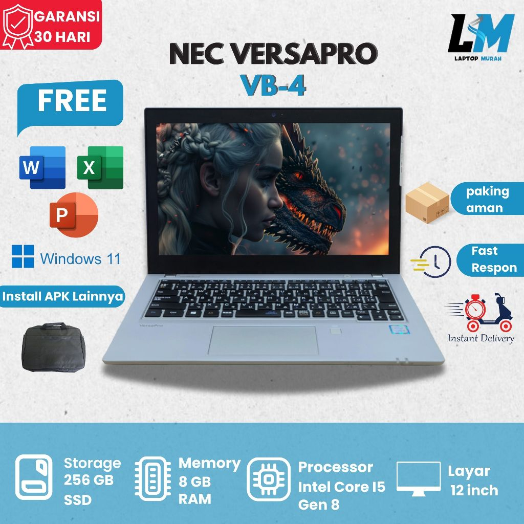 Jual NEC Versapro VB-4 Core I5 Gen 8 Ram 8gb Ssd 256gb