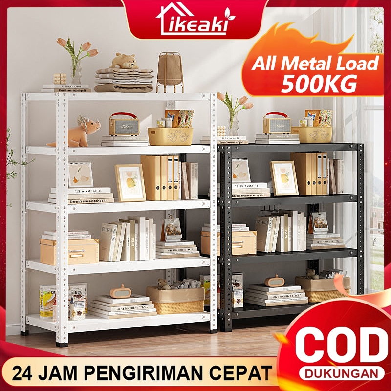 Jual Stainless Steel Rak Rak besi siku 6 susun Rak Gudang Rak besi ...