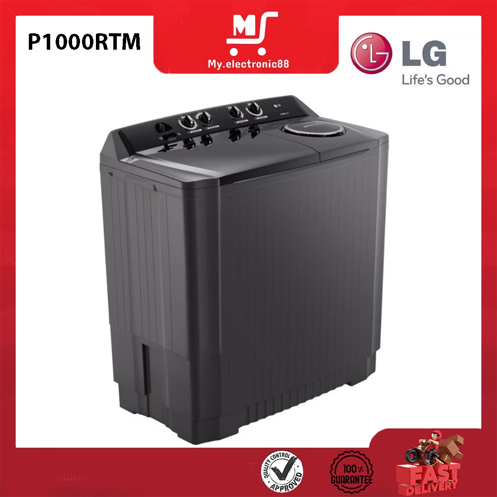 Jual LG MESIN CUCI 2 TABUNG 10KG (P1000RTM) | Shopee Indonesia