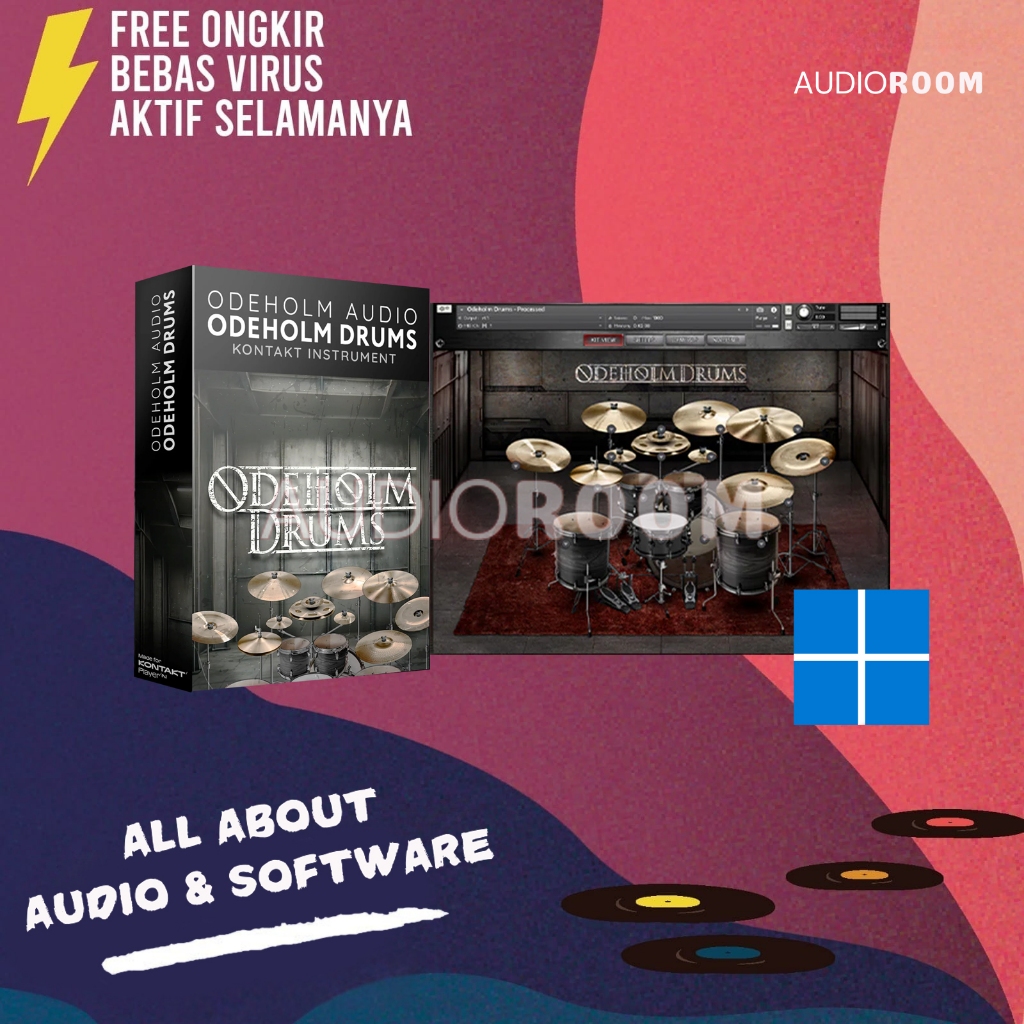 Library Odeholm Audio - Odeholm Drums | KONTAKT Library ( Full Activated )