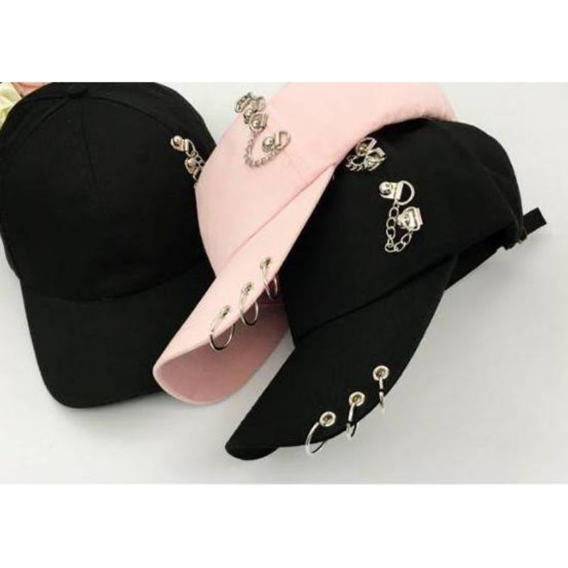 Jual Topi Anting Rantai Korea Trend 2025 Hat Pria Dan Wanita Korea ...