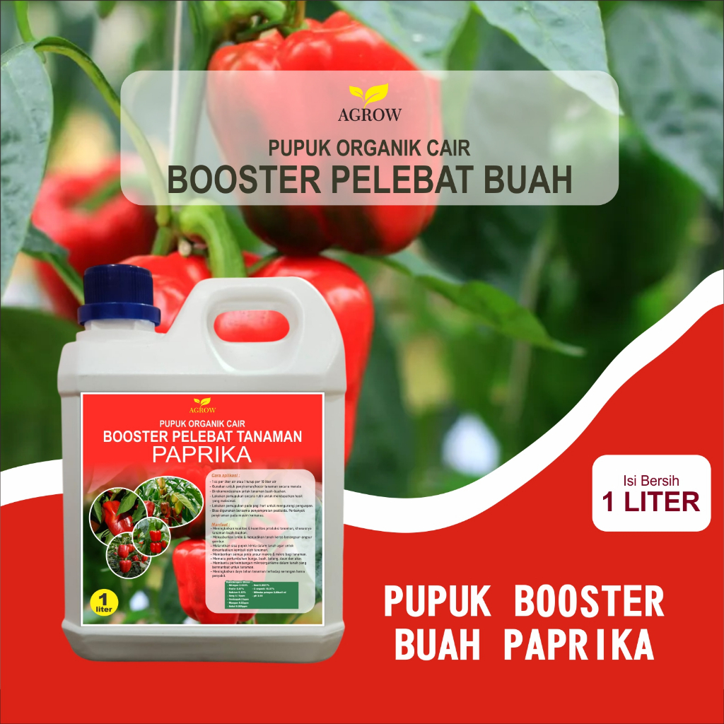 Jual booster Pupuk Organik Cair Booster Pelebat Paprika 1 Liter ...