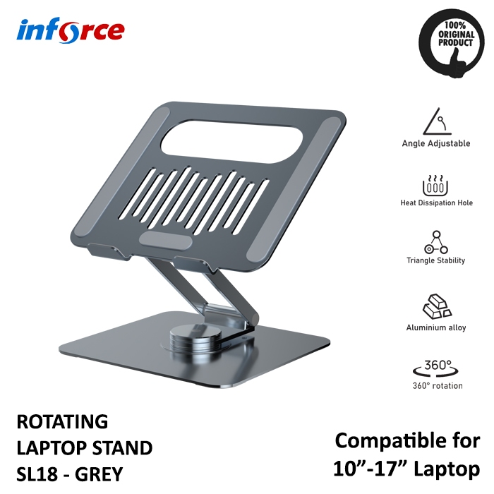 Jual Inforce Rotating Laptop Stand SL18 360 Derajat Laptop Stand Holder ...