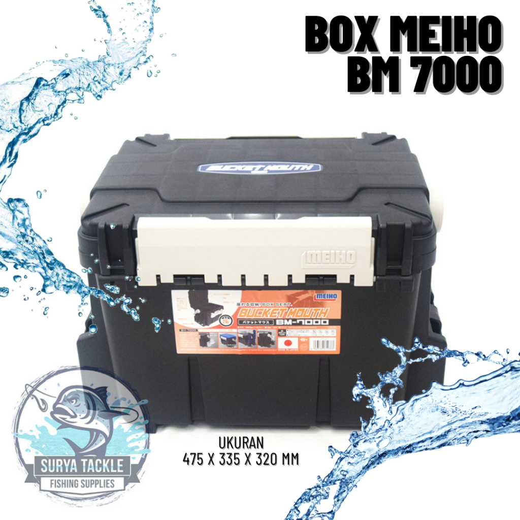 Jual Meiho Bucket Mouth BM-7000 Tackle Box / Kotak Alat Pancing 20L ...
