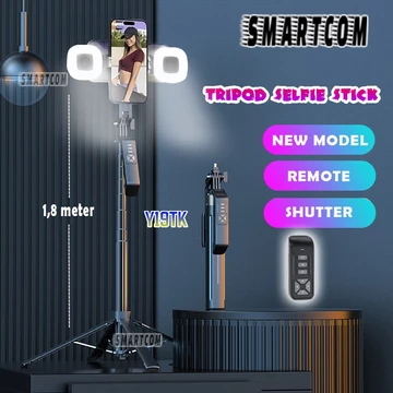 SMARTCOM Tripod Tongsis L16 Bluetooth Hand Stabilizer Hp Gopro Kamera Ringlight L12 L15 L16 Y19