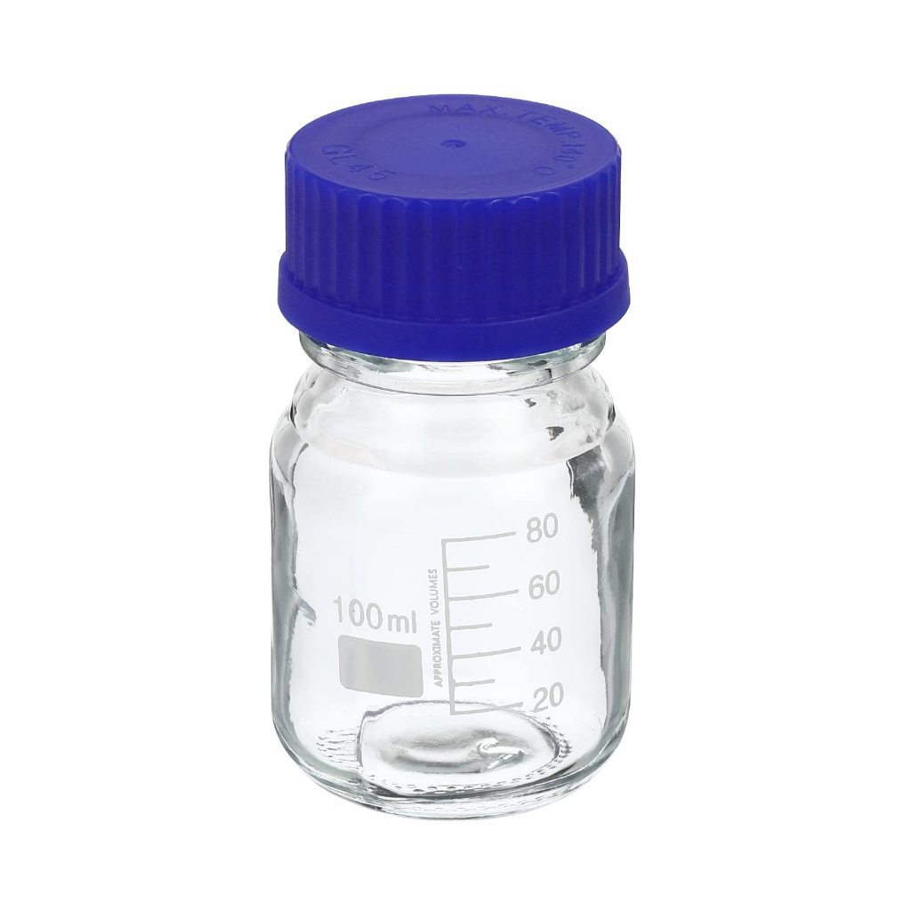 Jual 100ml Laboratory Bottle Botol Sample Laboratorium Glass Laboratory ...
