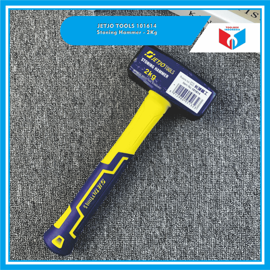 Jual JETJO TOOLS 101614 Palu Batu Stoning Hammer - 2Kg | Shopee Indonesia