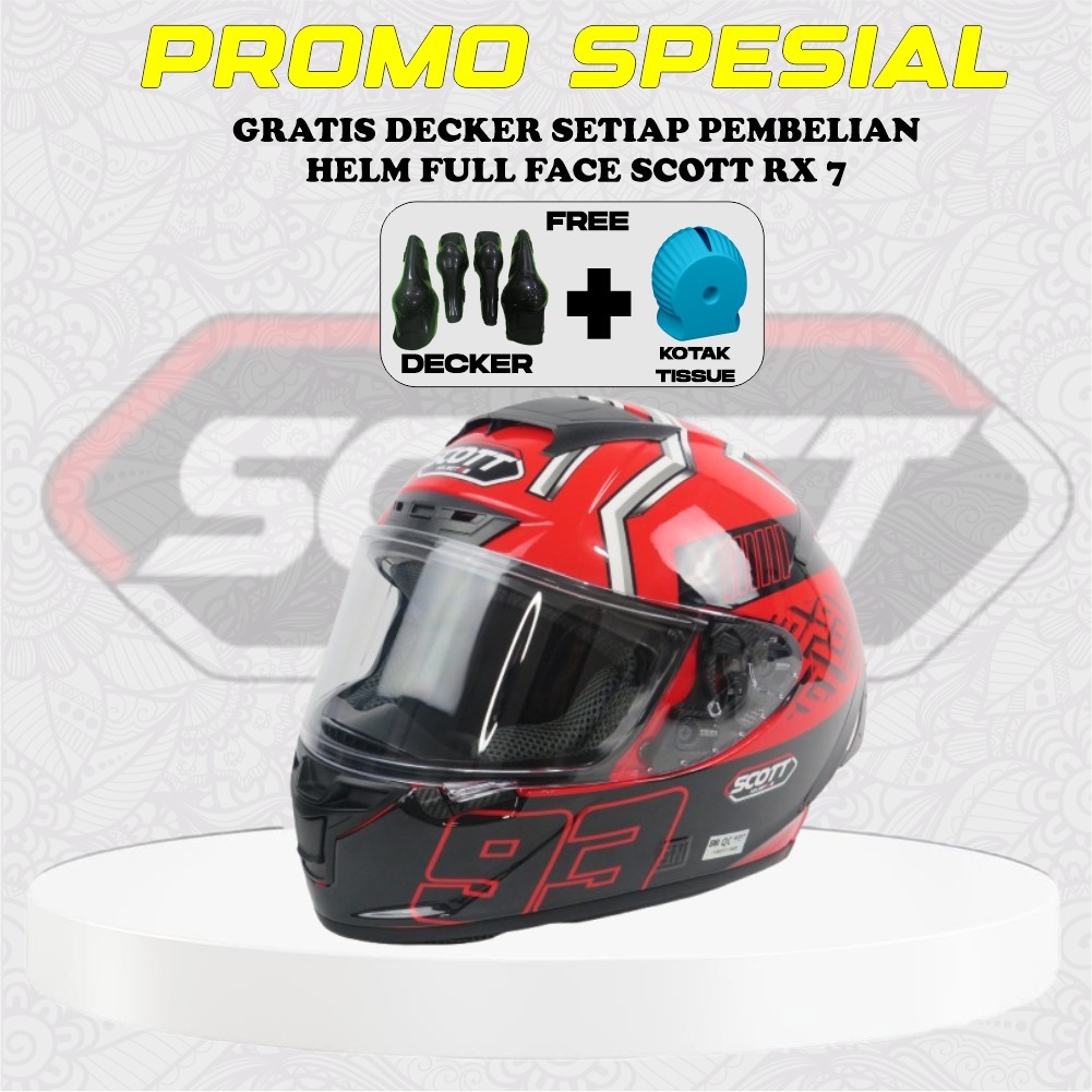 Jual HELM FULL FACE SCOTT RX 7 X14 FULL FACE / HELM FULL FACE LIMITED ...