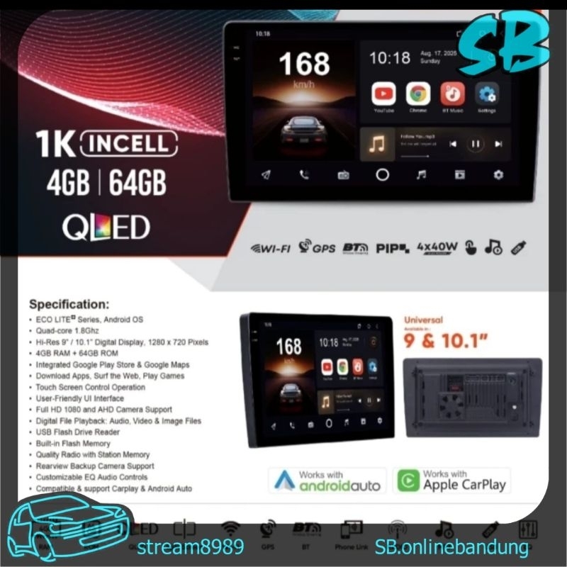 Jual Orca Eco Lite+ Headunit Android Mobil 9 dan 10 inch Eco Lite Plus ...