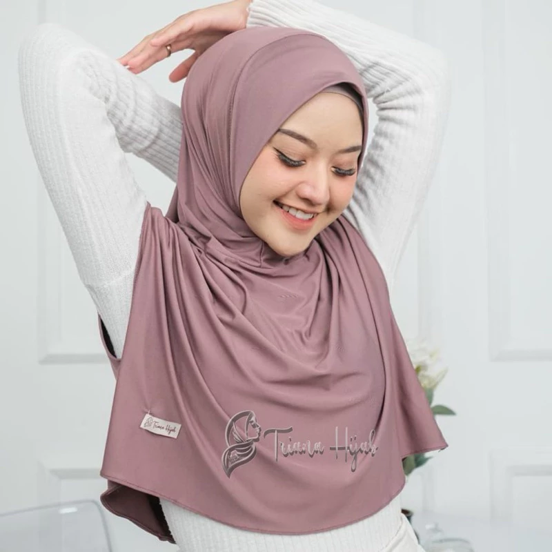 Hijab Rompi Instan Khanisa Outer Sport Nonped Jersey Premium dan Stylish