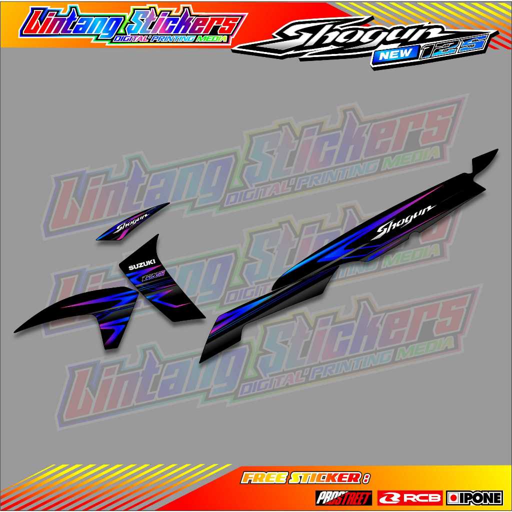 Jual STRIPING VARIASI SUZUKI SHOGUN 125 R / STIKER LIST MOTOR SHOGUN ...