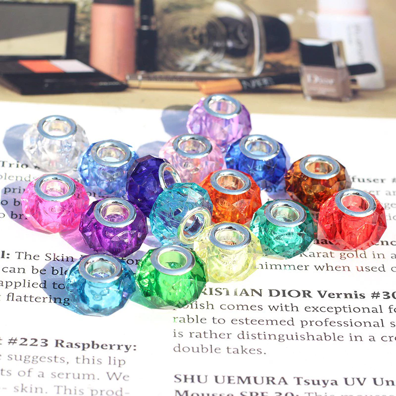 Jual 1pcs Manik lubang besar Manik Gelang Aksesoris Crystal Ceko ...