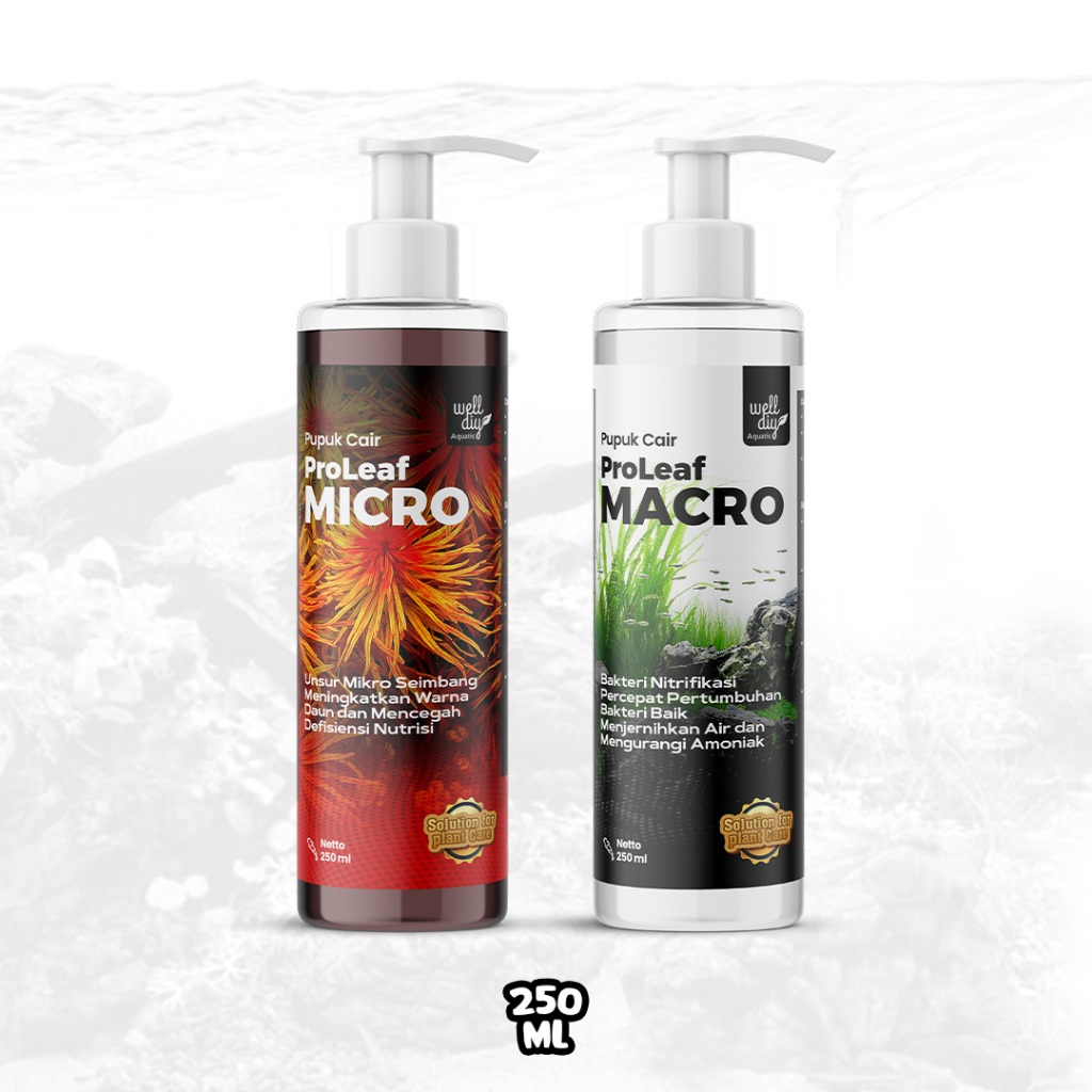 Jual Paket Pupuk Cair Aquascape Proleaf Macro Micro 100ml 250ml ...