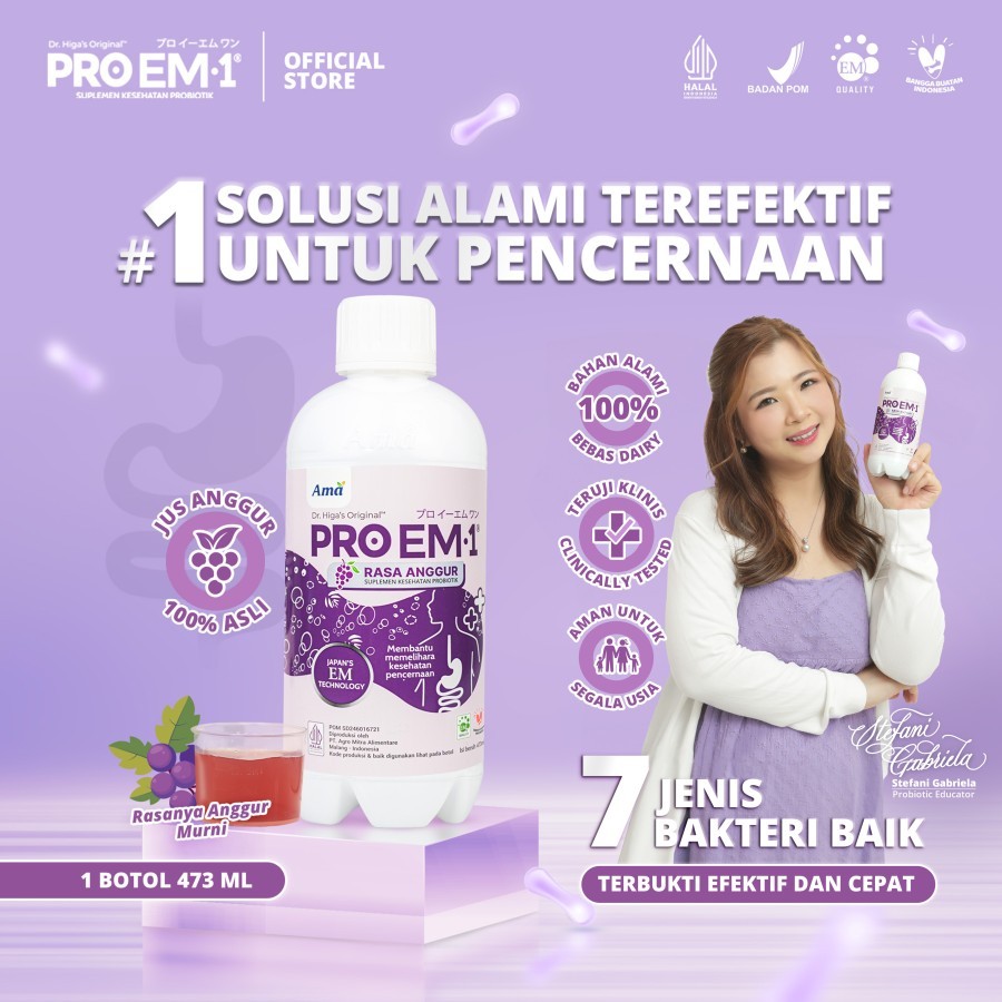 Jual PROEM1 PROEM Probiotik Anggur 1 Botol 473 ml | PRO EM1 Suplemen ...