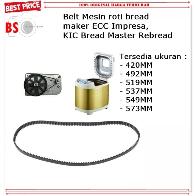 Jual Belt Mesin roti bread maker ECC Impresa, KIC Bread Master Rebread ...
