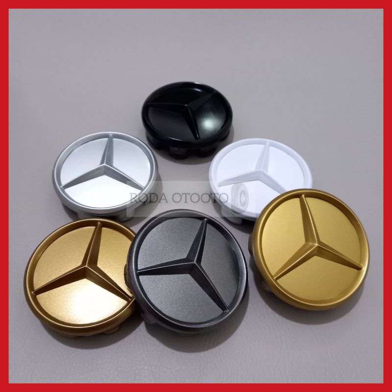 Jual Dop roda tutup velg mobil MERCY MERCEDES-BENZ diameter 7,5 cm ...