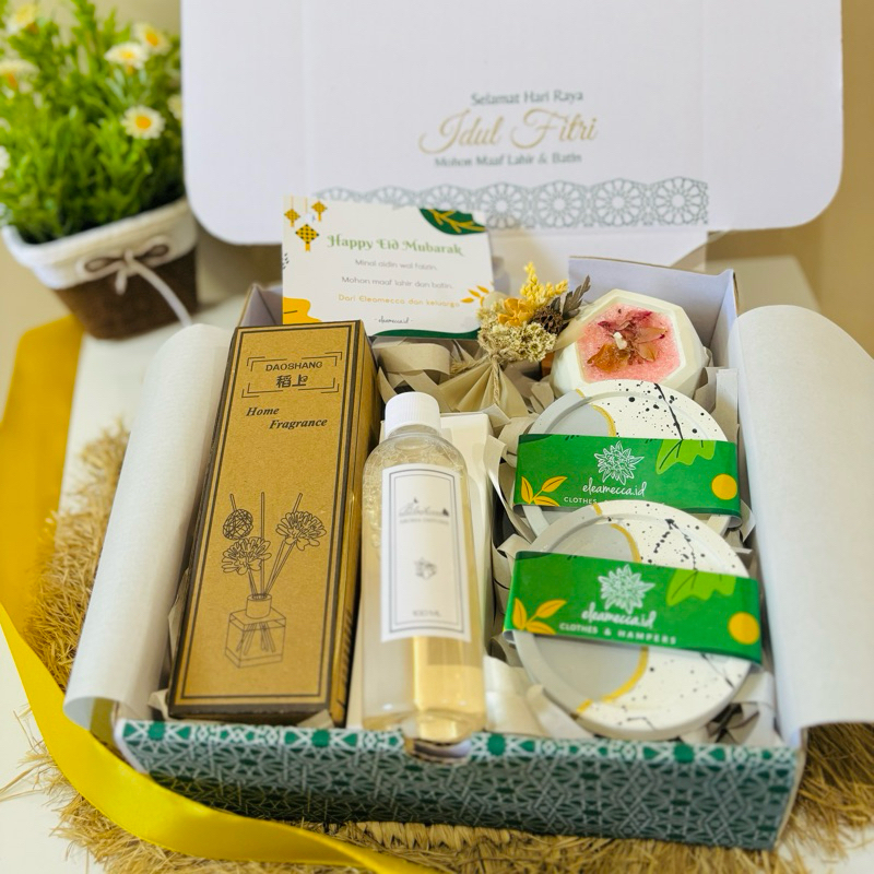 Jual Hampers Reed Diffuser & Scented Candle Grey Eid Edition / Kado ...
