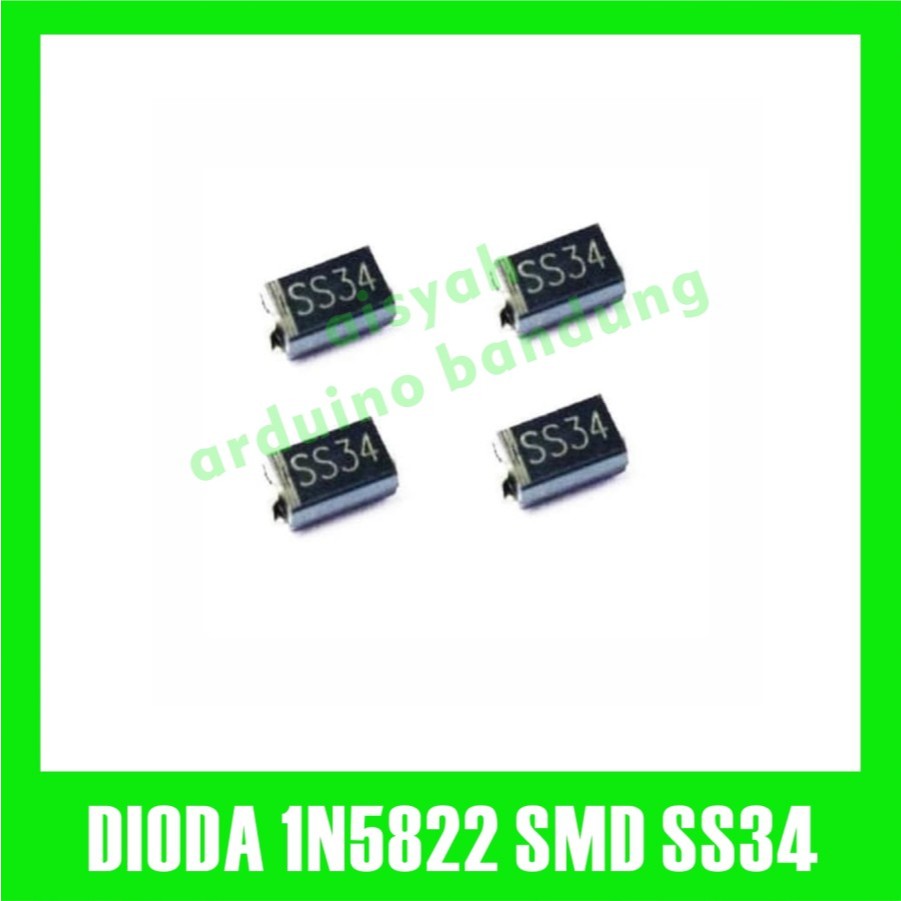 Jual DIODA SS34 SMD 3A 1N5822 SMA DO-214AC SCHOTTKY BARRIER RECTIFIER ...