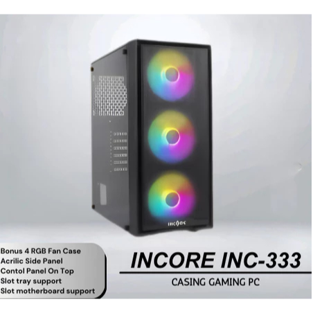 Jual INCORE Casing Gaming TERRA INC-333 | PC Gaming Case Kaca Aquarium ...