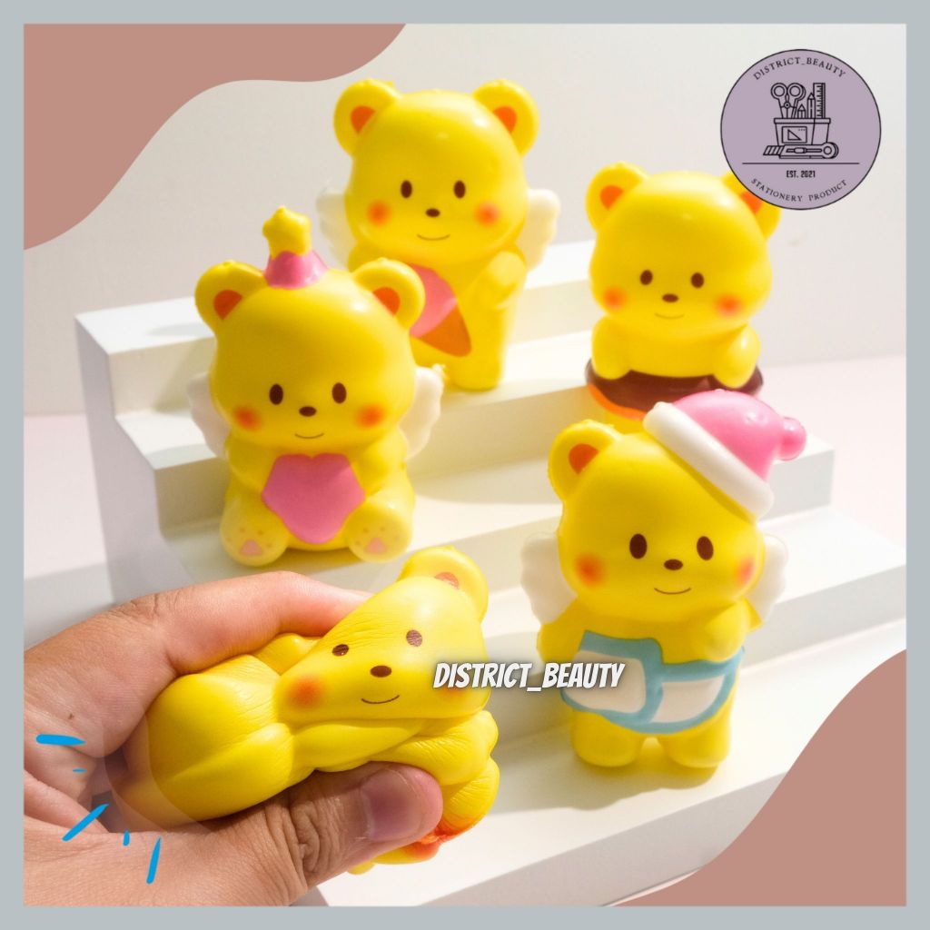 Jual SQUISHY BUTTER BEAR EMPUK SQUISHY MAINAN ANTI STRESS ANAK SQUISHY ...