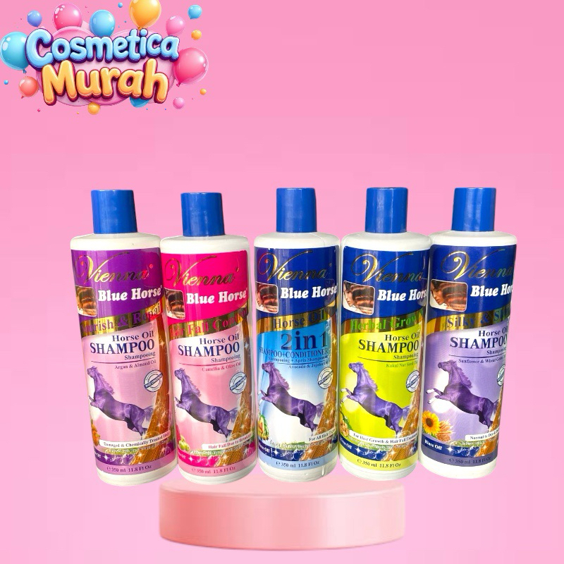 VIENNA blue oil horse shampoo 350 ml - shampo kuda pemanjang rambut