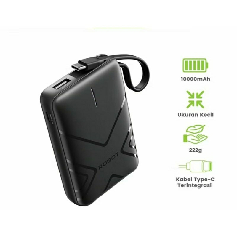 Jual Powerbank Super Mini Original ROBOT RT15 10000Mah | Shopee Indonesia