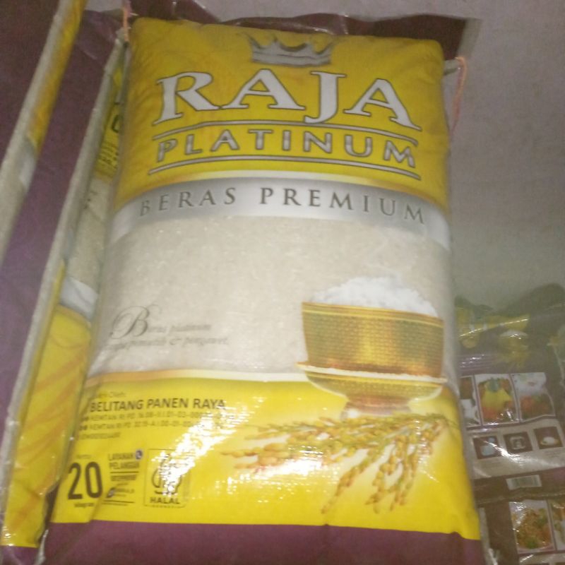 Jual beras raja platinum 20kg | Shopee Indonesia