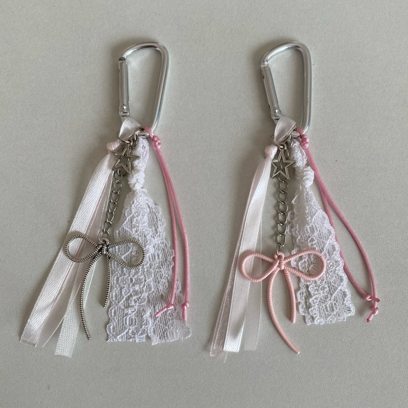 Jual Lacey Ribbon Charm / Bag Charm / Keychain pita / Gantungan tas ...