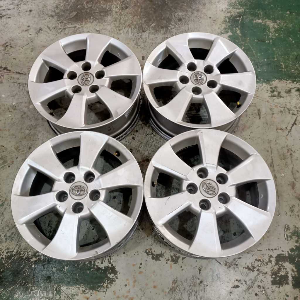 Jual VELG MOBIL BEKAS MURAH STD ALPHARD R16 PCD 5X114,3 COCOK BUAT ...