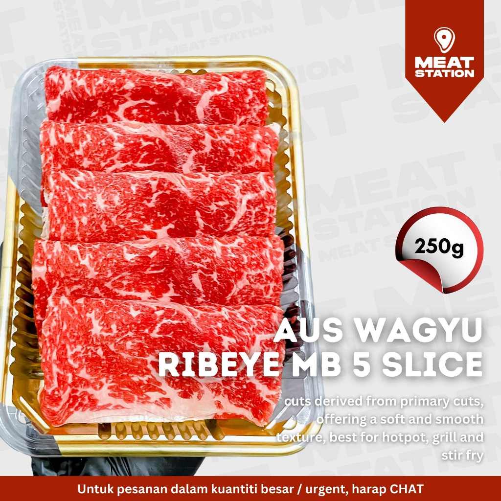 Jual AUS Wagyu Ribeye MB 5 Slice / Beef Slice / Beef Import/ Shabu ...
