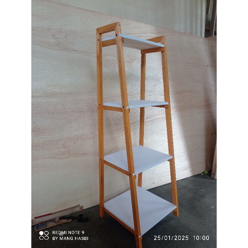 Jual rak kayu serbaguna rak susun empat susun antik menarik bikin ...