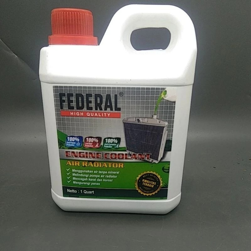 Jual Air Coolant Radiator Federal 1 Liter 100% Asli | Shopee Indonesia