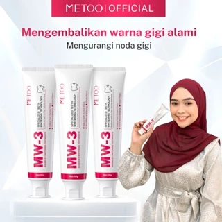 [BPOM] METOO MW-3 Advanced Whitening Tooth Paste 1/2/3pcs - Gigi Putih / Bebas Sensitif / Bebas Karang Gigi / Pasta Gigi Probiotik / Karang Gigi / Gusi Sensitif / Membersihkan Noda Gigi