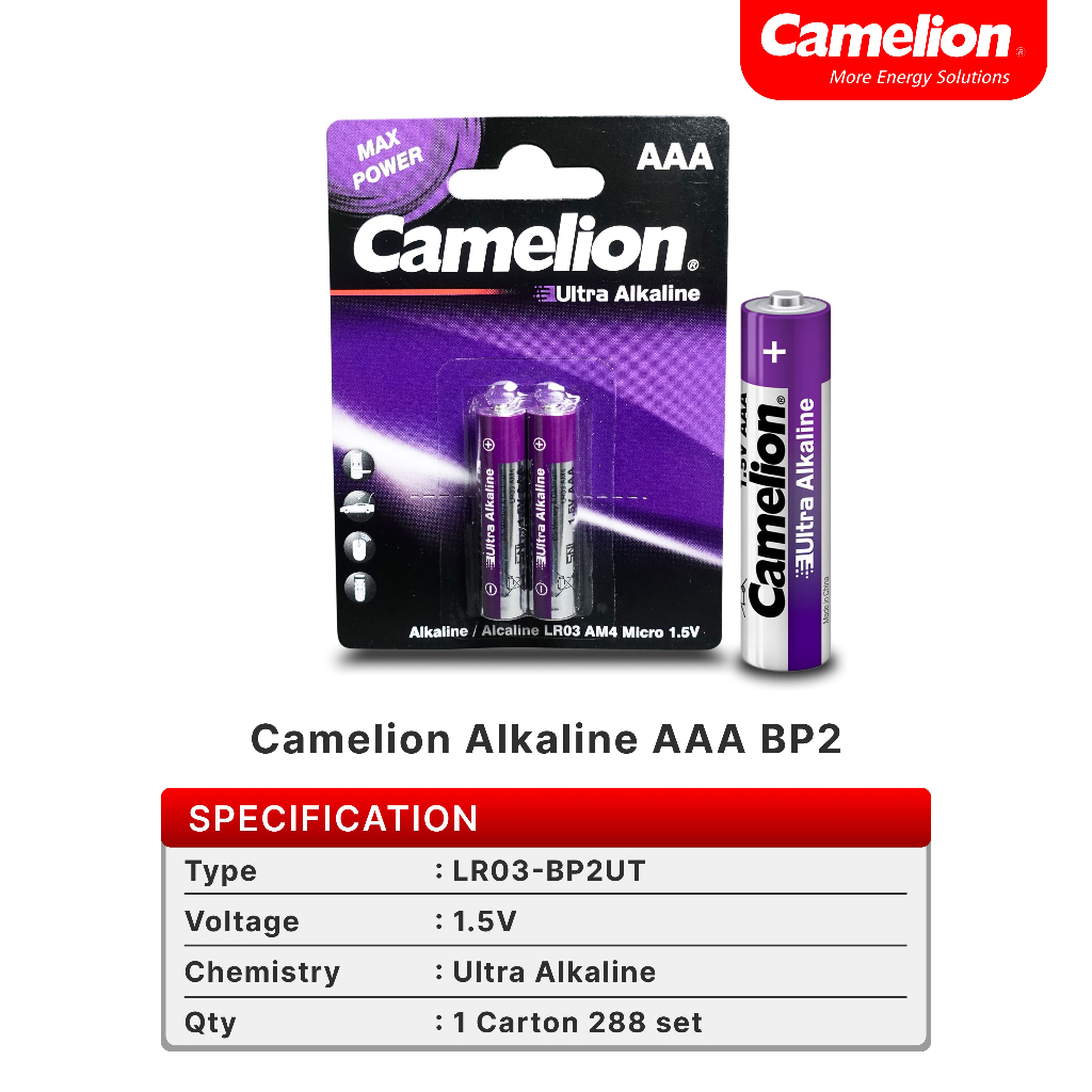 Jual Camelion Ultra Alkaline AAA BP2 | Ultra Alkaline A3 BP2 | Shopee ...