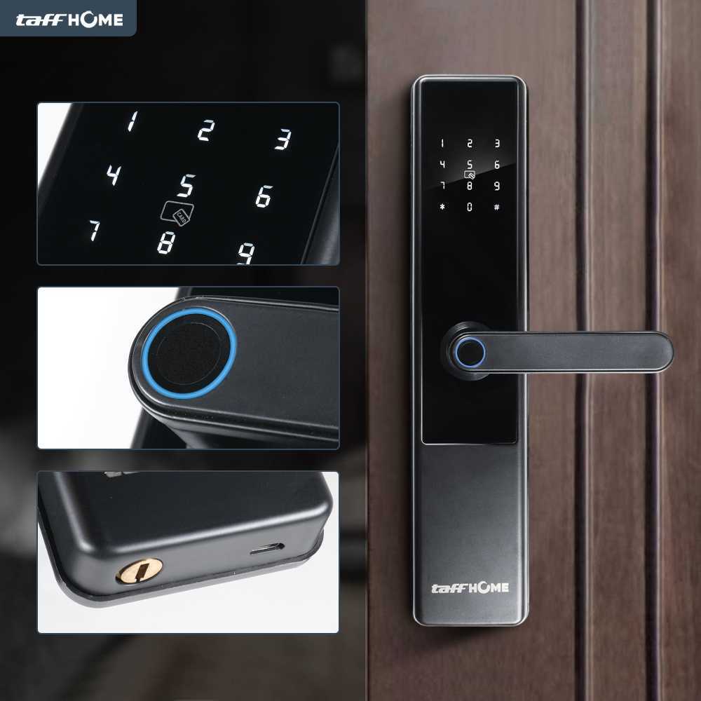 Jual DNK -TaffHOME Smart Door Lock Fingerprint Password Bluetooth Card ...