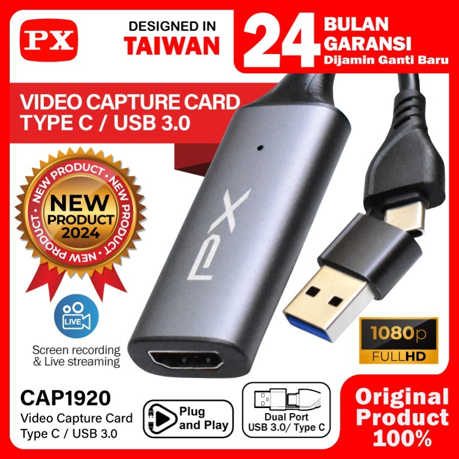 Jual Capture Card HDMI Video Capture USB 3.0 USB Type C audio PX ...