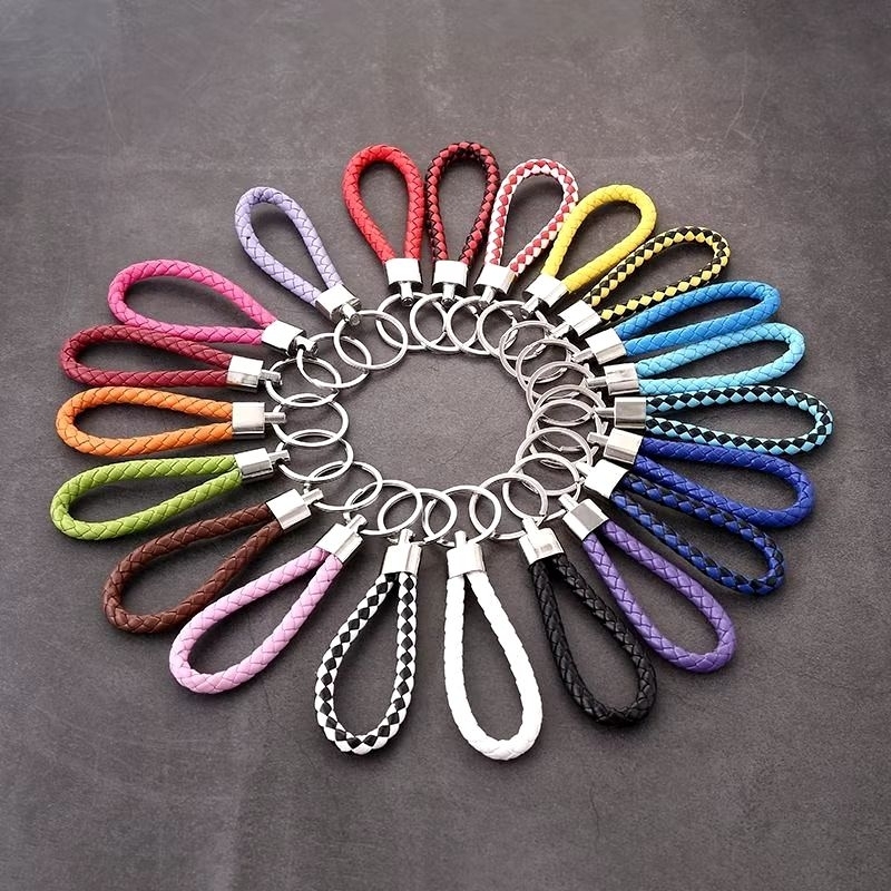 Jual Gantungan Kunci Kulit Braided Kepang Motor Mobil Tas | Shopee ...
